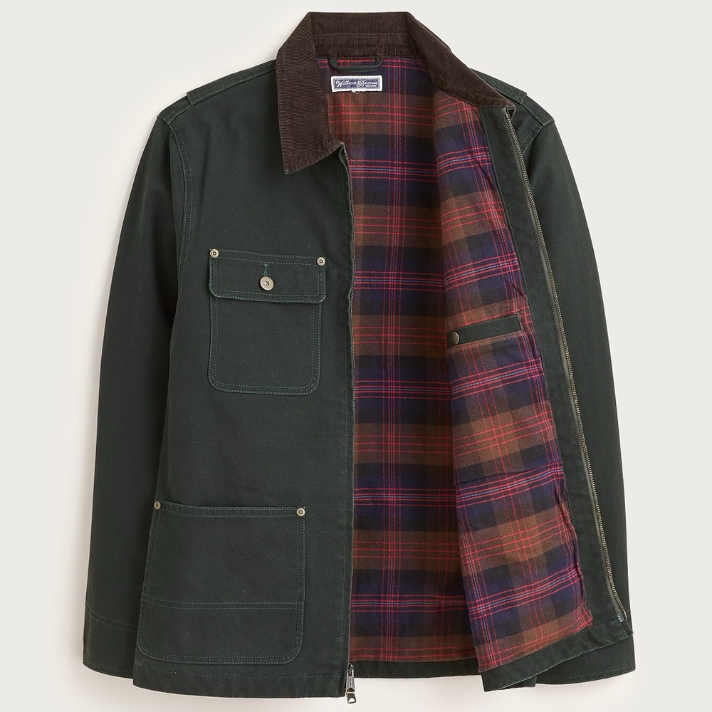 J CREW Wallace & Barnes Wallace & Barnes duck canvas utility jacket S $238 CL889 - Picture 2 of 10